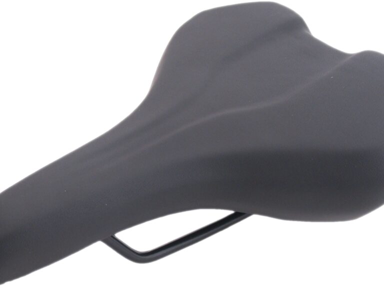 Fietszadel Selle Monte Grappa Althea met handgreep voor e-bike - zwart skai leer