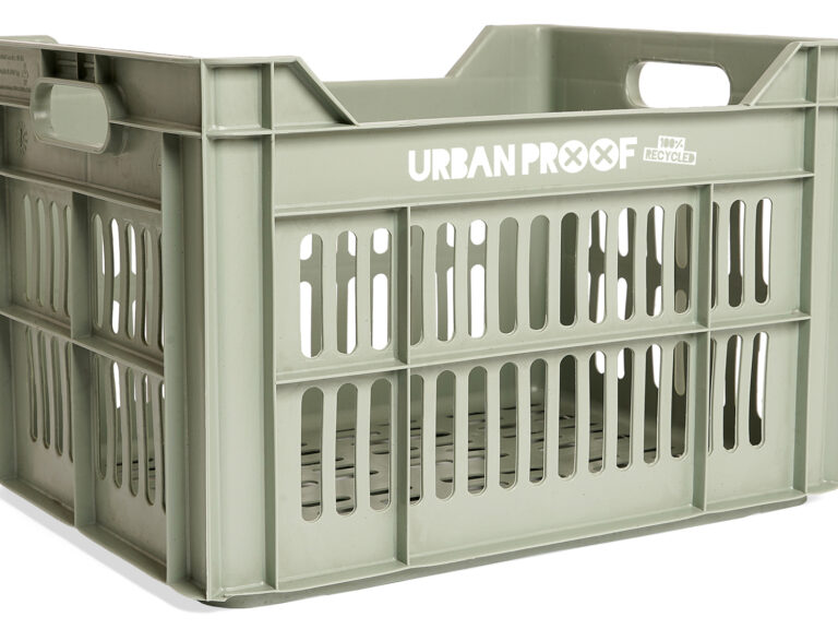 Gerecyclede fietskrat Urban Proof 30 liter - misty mint