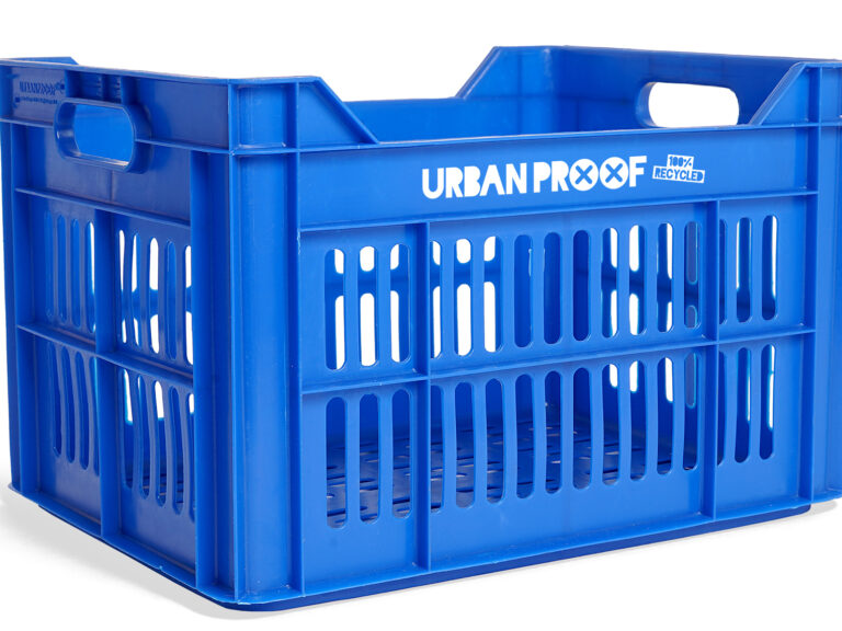 Gerecyclede fietskrat Urban Proof 30 liter - koningsblauw