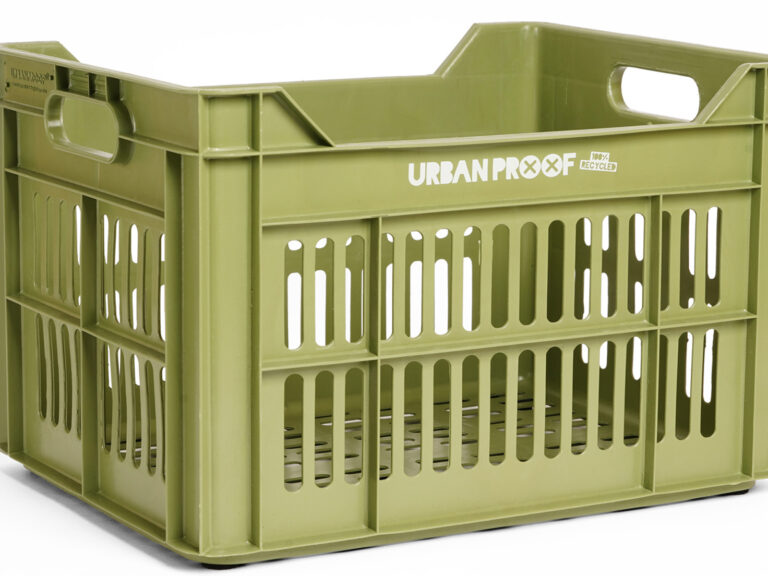 Gerecyclede fietskrat Urban Proof 30 liter - olijfgroen