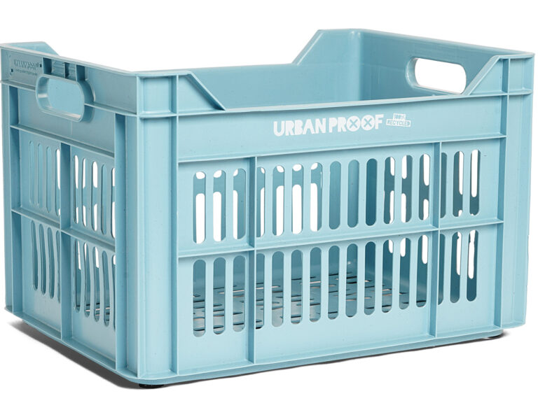 Gerecyclede fietskrat Urban Proof 30 liter - hemelsblauw