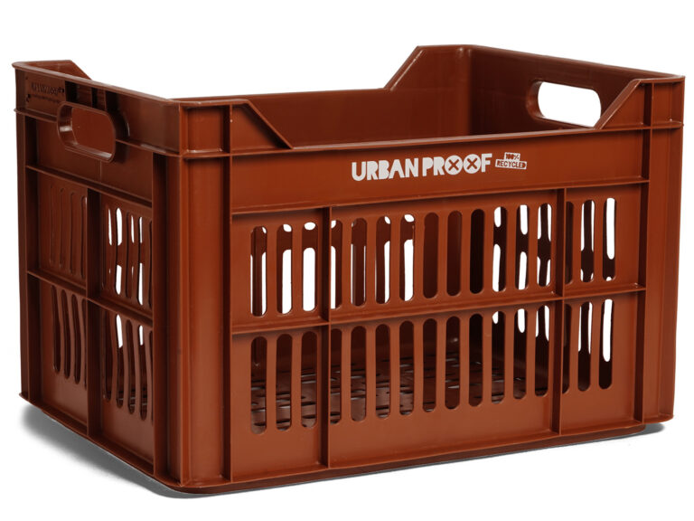 Gerecyclede fietskrat Urban Proof 30 liter - toffee bruin