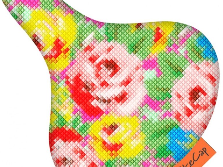 Zadeldek BikeCap Stitchy Flowers