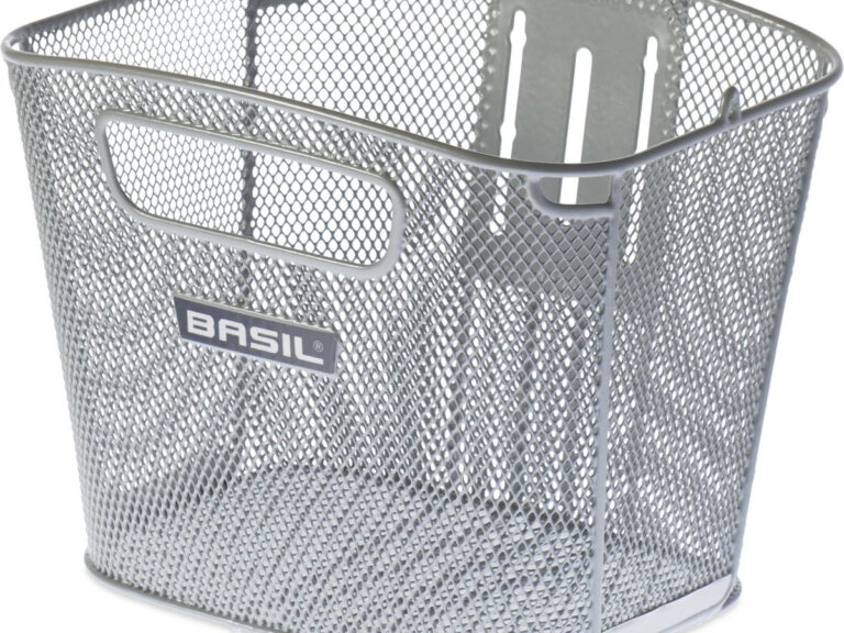 Fietsmand Basil Bold Front FM - zilver