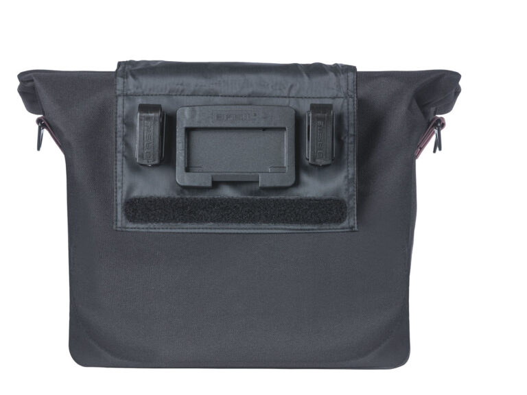 Fietstas Basil City met KF-haak 8-11 liter 27 x 39 x 15 cm - zwart