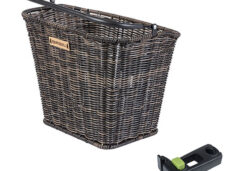 Fietsmand Basil Bremen Rattan Look met KF-stuurpenhouder 27 x 35 x 29 cm - brown
