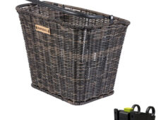 Fietsmand Basil Bremen Rattan Look met KF stuurbochthouder 27 x 35 x 29 cm - nature brown