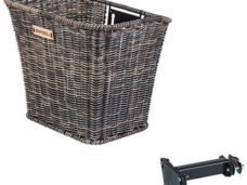 Fietsmand Basil Bremen Rattan Look met FM stuurpenhouder 27 x 35 x 29 cm - nature brown