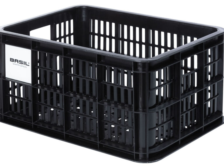 Gerecyclede fietskrat Basil Crate S 17.5 liter 29 x 39 x 20 cm - black