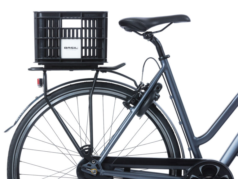Gerecyclede fietskrat Basil Crate MIK S 17.5 liter 29 x 39 x 20 cm - black