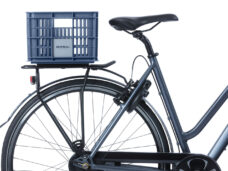 Gerecyclede fietskrat Basil Crate S 17.5 liter 29 x 39 x 20 cm - bluestone