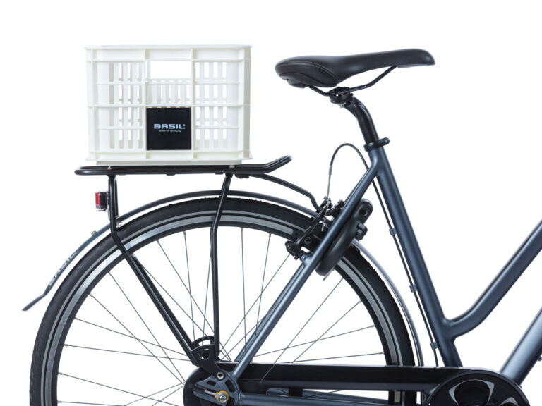 Gerecyclede fietskrat Basil Crate S 17.5 liter 29 x 39 x 20 cm - bright white