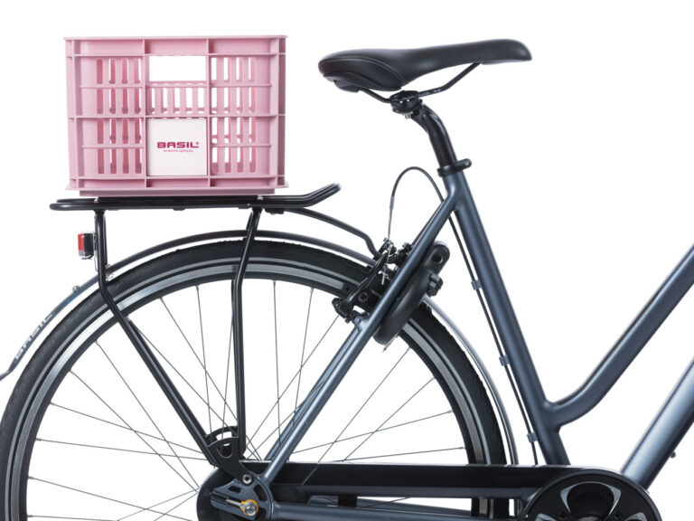 Gerecyclede fietskrat Basil Crate S 17.5 liter 29 x 39 x 20 cm - blossom