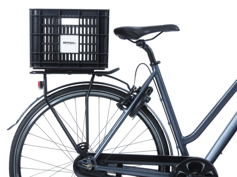 Gerecyclede fietskrat Basil Crate M 29.5 liter 35 x 45 x 25 cm - black