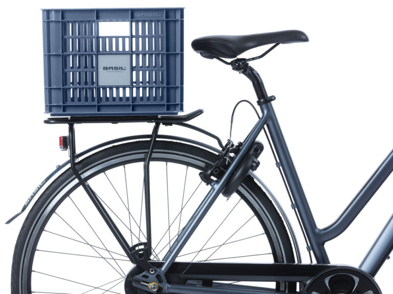 Gerecyclede fietskrat Basil Crate M 29.5 liter 35 x 45 x 25 cm - bluestone