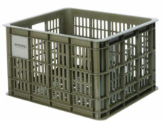 Gerecyclede fietskrat Basil Crate M 29.5 liter 35 x 45 x 25 cm - moss green