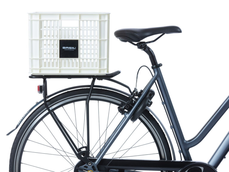 Gerecyclede fietskrat Basil Crate M 29.5 liter 35 x 45 x 25 cm - bright white