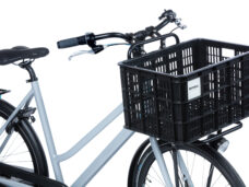 Gerecyclede fietskrat Basil Crate L 40.0 liter 39 x 49 x 26 cm - black