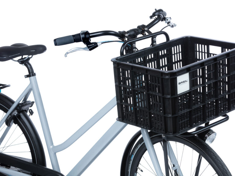 Gerecyclede fietskrat Basil Crate L 40.0 liter 39 x 49 x 26 cm - black