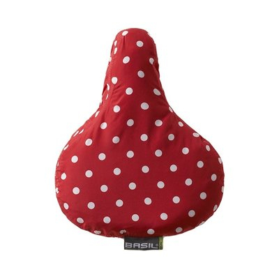 Zadeldek Basil Rosa 28 x 23 x 1 cm - rood/wit