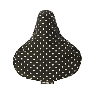 Zadeldek Basil Katharina B&D 28 x 23 x 1 cm - black & dots