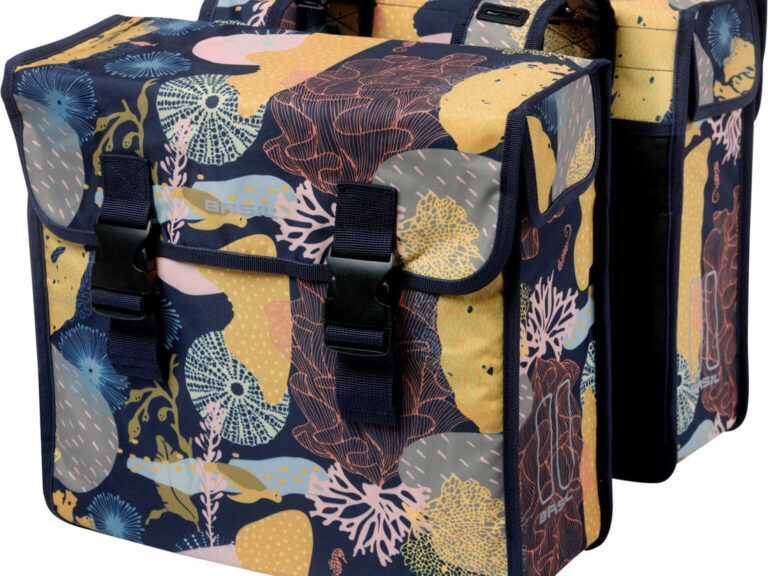 Dubbele fietstas Basil Mara XL Reef 35 liter 14 x 36 x 44 cm - nachtblauw