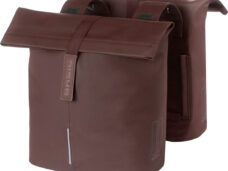 Dubbele fietstas Basil City 28-32 liter 12 x 29 x 30 cm - roasted brown