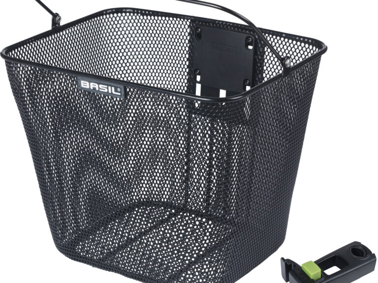 Fietsmand Basil Bilbao KF bevestiging inclusief stuurpenhouder 26 x 22 x 27 cm - zwart
