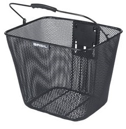 Fietsmand Basil Bilbao KF bevestiging inclusief stuurbochthouder 26 x 22 x 27 cm - zwart