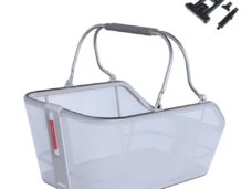 Fietsmand Basil Cento Tech Fiber Nordlicht MIK 21 Liter 39 x 24 x 15 cm blauw zilver