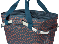 Fietsmand Basil Flair Carry All achtermand met MIK bevestiging 38 x 21 x 27 cm - navy blue