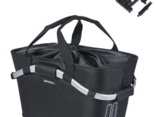 Fietsmand Basil Classic Carry All met MIK bevestiging 22 liter 20 x 38 x 17 cm - zwart