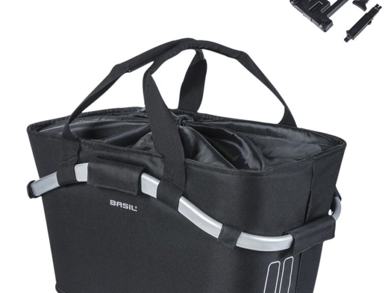 Fietsmand Basil Classic Carry All met MIK bevestiging 22 liter 20 x 38 x 17 cm - zwart