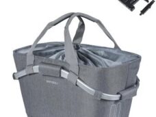 Fietsmand Basil 2Day Carry All met MIK bevestiging 22 liter 20 x 38 x 17 cm - grijs
