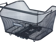 Fietsmand Basil Base M met MIK bevestiging 14 liter 25 x 33 x 17 cm - zwart