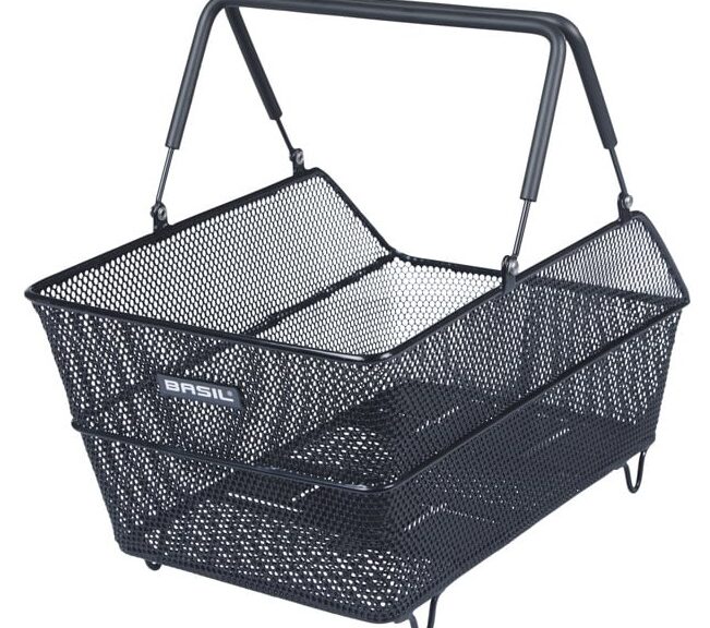 Fietsmand Basil Cento achtermand Multisysteem NX - zwart