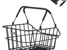 Fietsmand Basil Cento Alu met MIK bevestiging 14 liter 39 x 24 x 15 - zwart