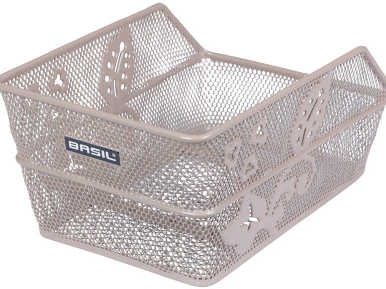Fietsmand Basil Cento Flower S 31 x 21 x 0 - Nude metallic