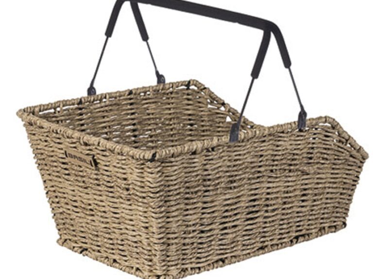Fietsmand Basil Cento Rattan look Multi system 40 x 25 x 12 cm - seagrass