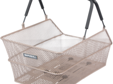 Fietsmand Basil Cento MIK 39 x 24 x 13 cm - Nude metallic