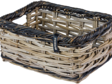 Fietsmand Basil Dijon S  27 x 39 x 18 cm - grijs zwart