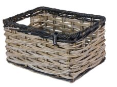 Fietsmand Basil Dijon L 36 x 49 x 27 cm - grijs zwart