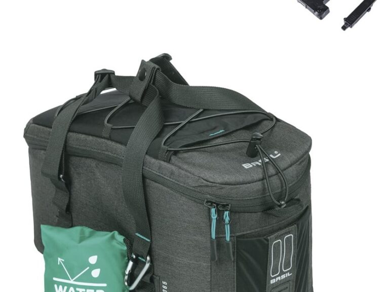 Bagagedragertas Basil Discovery 365D MIK 9 liter 34 x 16 x 18 cm - zwart