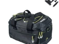 Bagagedragertas Basil Miles MIK 7 liter 29 x 18 x 17 cm - zwart