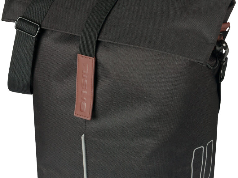 Fietsshopper Basil City MIK Studs14 liter 11 x 29 x 36cm - zwart