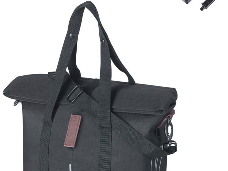 Fietshandtas Basil City MIK 8 - 11 liter 19 x 30 x 26 cm - zwart