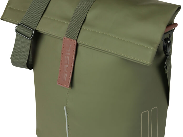 Fietsshopper Basil City MIK Studs 14-16 liter 11 x 29 x 36 cm - moss green