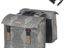Dubbele Fietstas Basil Elegance MIK 40 - 49 liter - Chateau Taupe