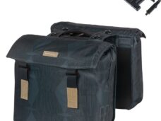 Dubbele fietstas Basil Elegance MIK 40-49 liter - estate blauw