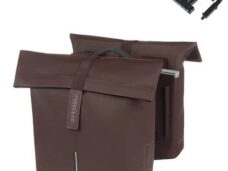 Dubbele fietstas Basil City MIK 28-32 liter - roasted brown